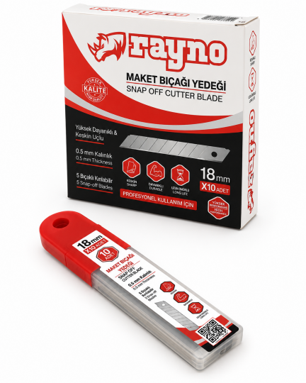 Alüminyum Maket Bıçağı Yedeği 18 * 0,5 mm