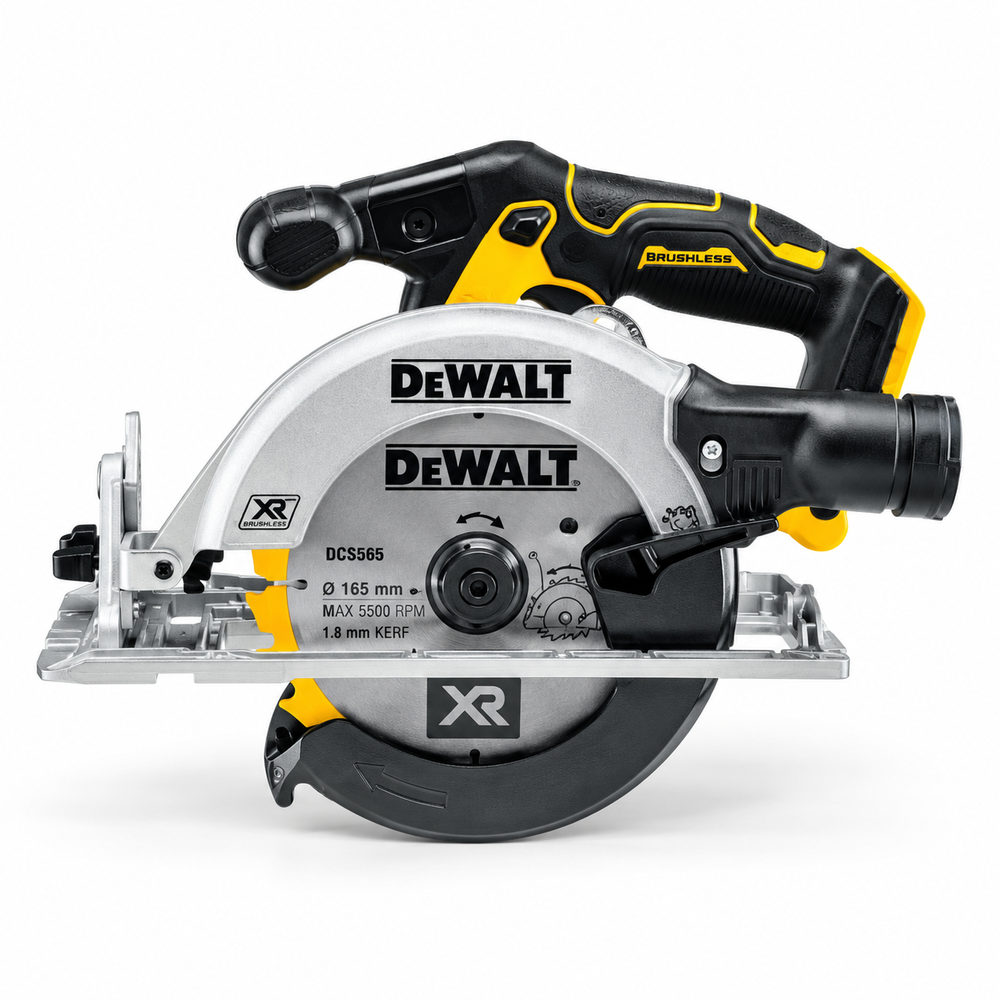 DeWalt Akülü Daire Testere 18V Li-Ion, 165 mm, Kömürsüz, Aküsüz DCS565NT - 1