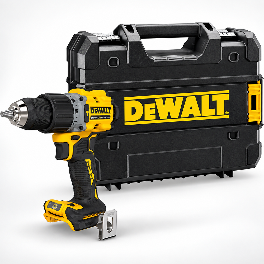 DeWalt Akülü Darbeli Matkap 18V Li-Ion, Kömürsüz, Aküsüz DCD805NT - 1