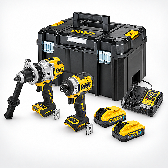 DeWalt Akülü Kombinasyon Seti 18V XR 5.0Ah Li-Ion Powerstack, Kömürsüz DCK2200H2T