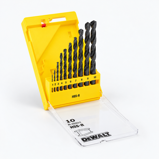 DeWalt Metal Matkap Uç Seti HSS-R, 10 Parça DT5911