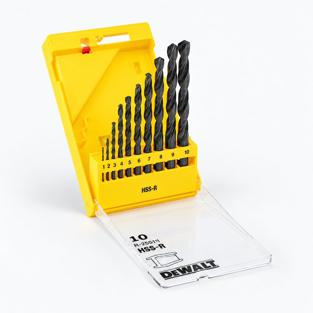 DeWalt Metal Matkap Uç Seti HSS-R, 10 Parça DT5911 - 1