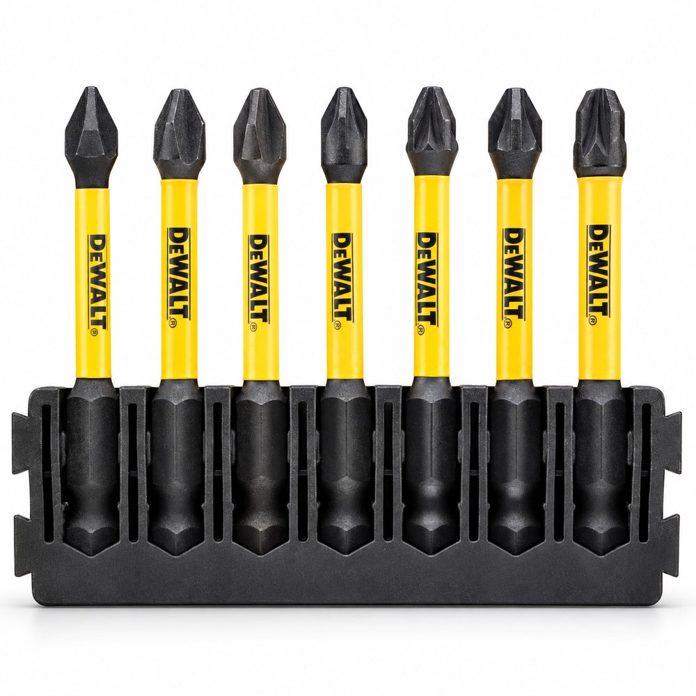 DeWalt Phillips Ve Pozidriv Tornavida Ucu Seti Flextorq, 57 mm, 7 Parça DT70819 - 1
