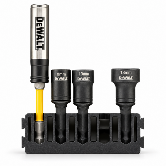 DeWalt Somun Tutucu Seti Temizlenebilir, 4 Parça DT70827