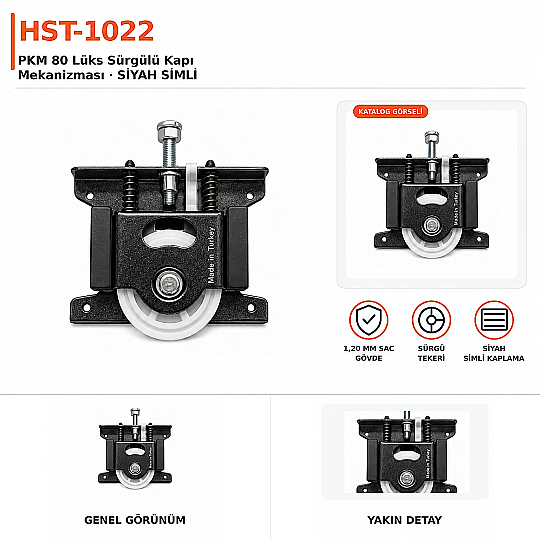 HST-102 PKM 80 Lüks Sürgülü Kapı Mekanizması - 3