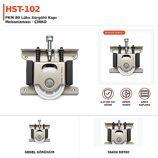 HST-102 PKM 80 Lüks Sürgülü Kapı Mekanizması - 2