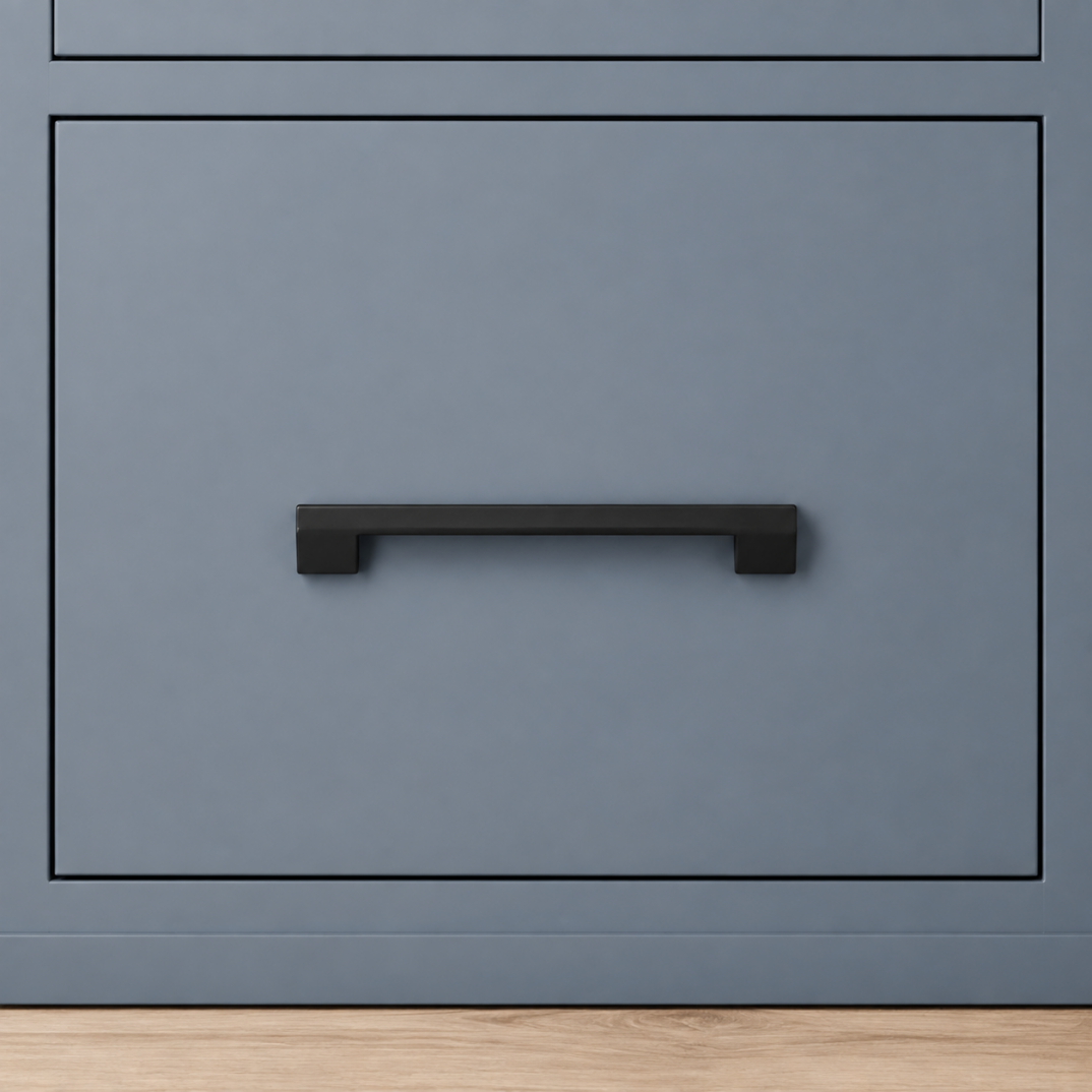 Kale Zamak Mobilya Kulpu Siyah 160 mm 5'li - 2