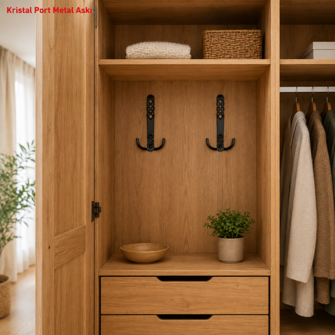 Kristal Port Metal Askı 3'lü - 2