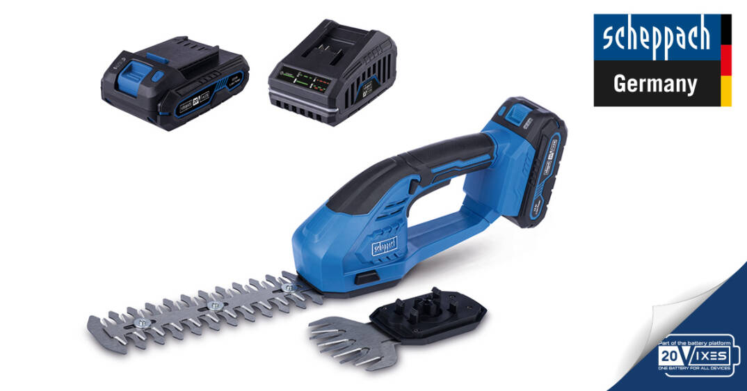 Scheppach C-HTGS200-X-SET S Akülü Çim ve Çit Makası - 1