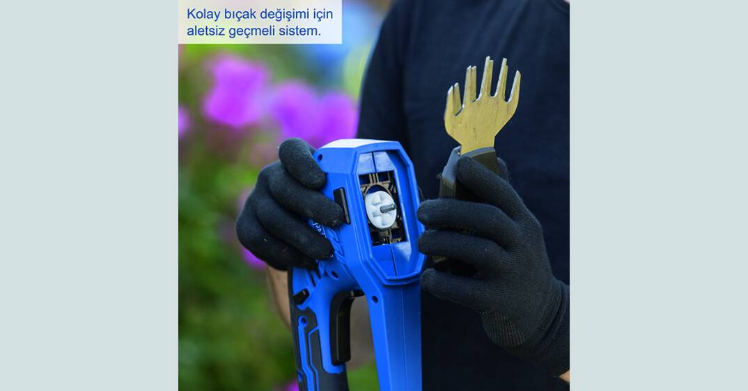 Scheppach C-HTGS200-X-SET S Akülü Çim ve Çit Makası - 5