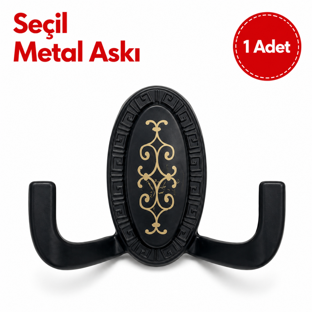 Seçil Metal Askı Siyah 1'li - 1