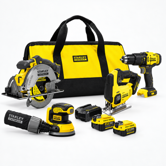 Stanley Fatmax Akülü Kombinasyon Seti 18V V20, 4 Parça SFMCK412MDS