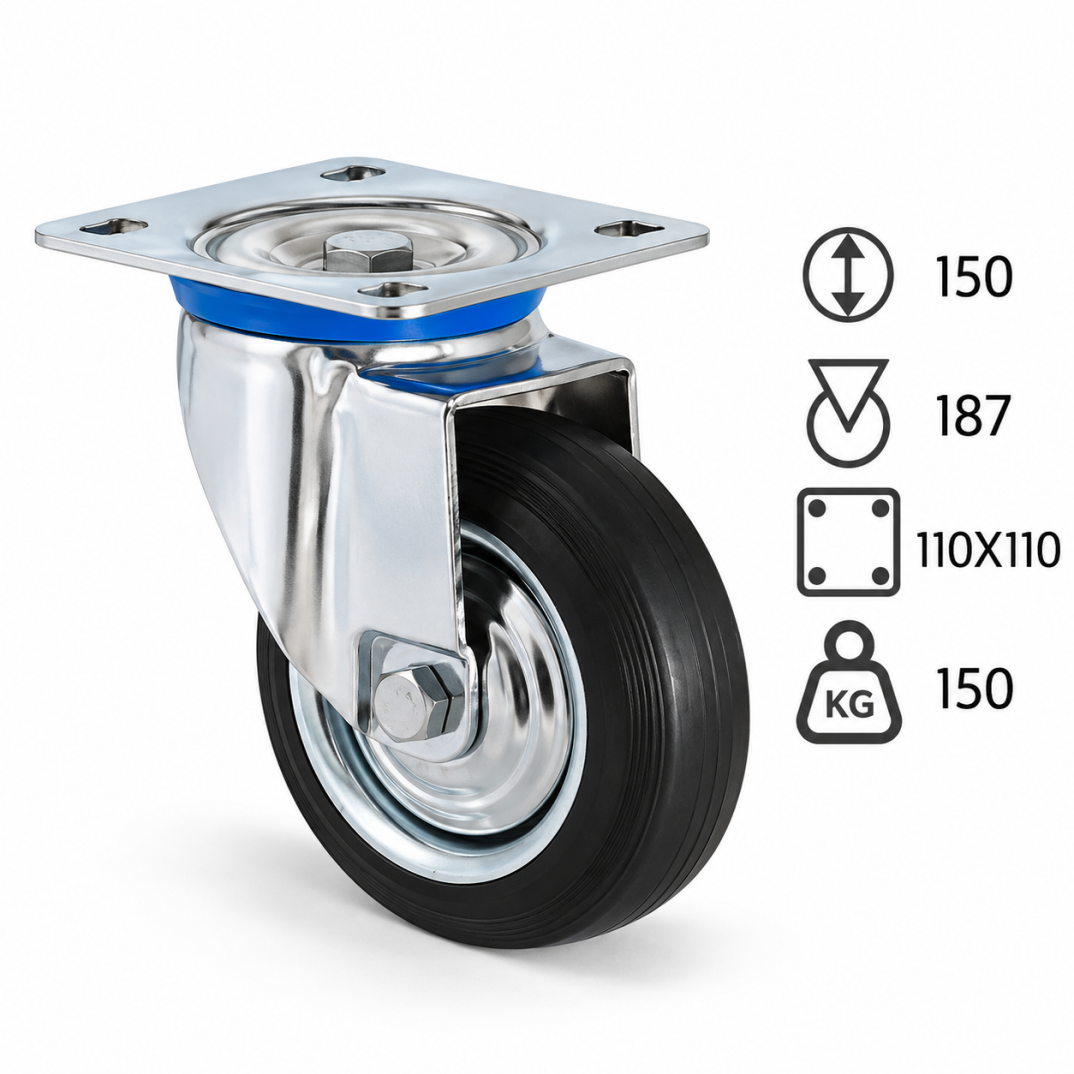Yahya 3102 SLB 150 Çöp ve Konteyner Tekerleği - 1