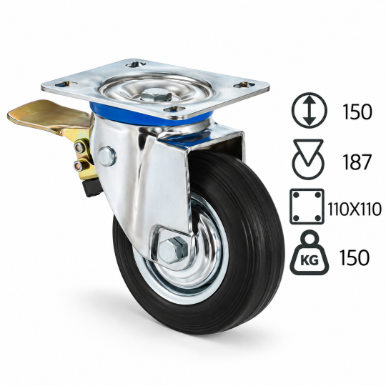 Yahya 3102 SLB 150 F9 Çöp ve Konteyner Tekerleği