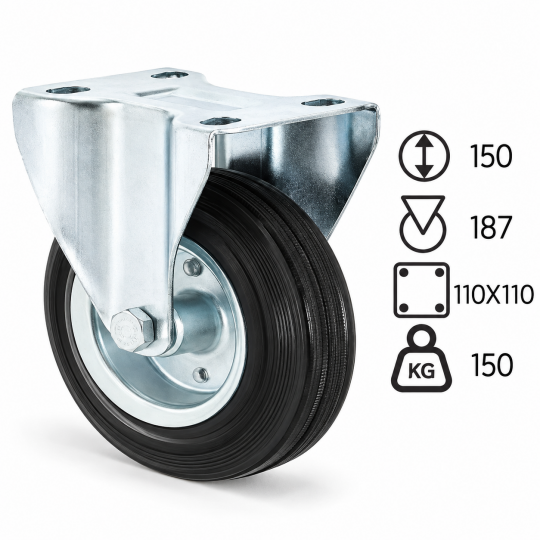 Yahya 3107 SLB 150 Çöp ve Konteyner Tekerleği