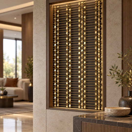 Yahya Decor 714 Slot Dekoratif Çelik Tel Örgü M2 - 2