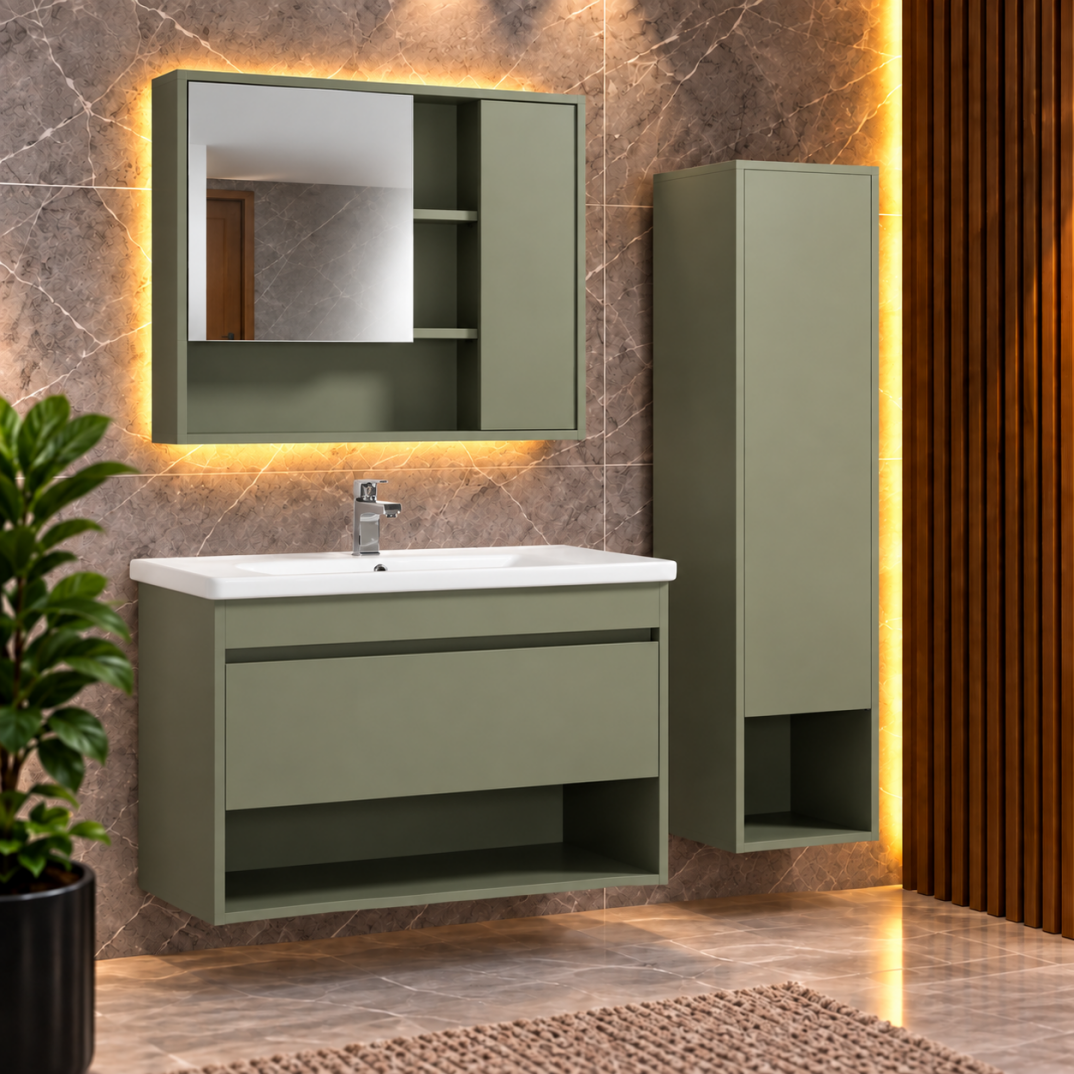 Yahya Green Serisi 80 Cm Banyo Seti - 1