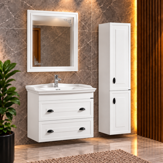 Yahya Romans Serisi 100 Cm Banyo Seti
